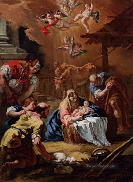  Pastores Pintura - La adoración de los pastores a lo grande Sebastiano Ricci